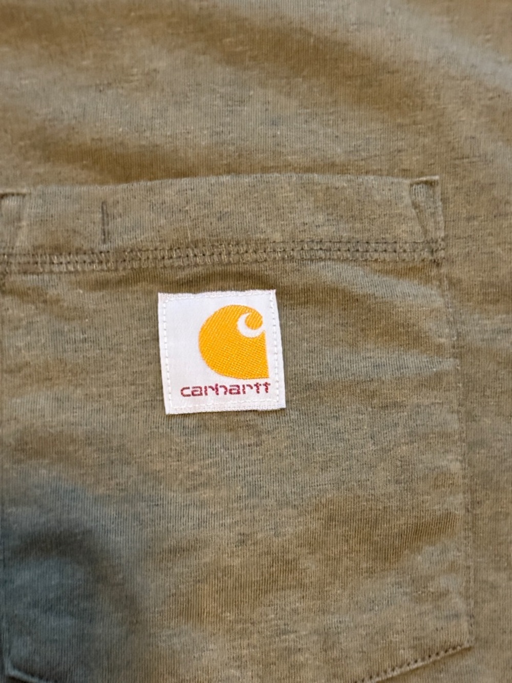 Carhartt Men’s Short-Sleeve Pocket Tee - Olive Green - Picture 2 of 6